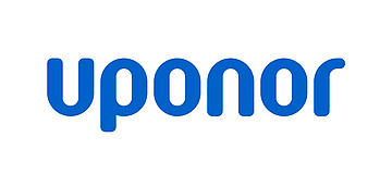 dunkelblaues Schrift-Logo von Uponor 