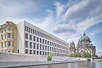 moderne Fassade des neuen Berliner Schlosses 